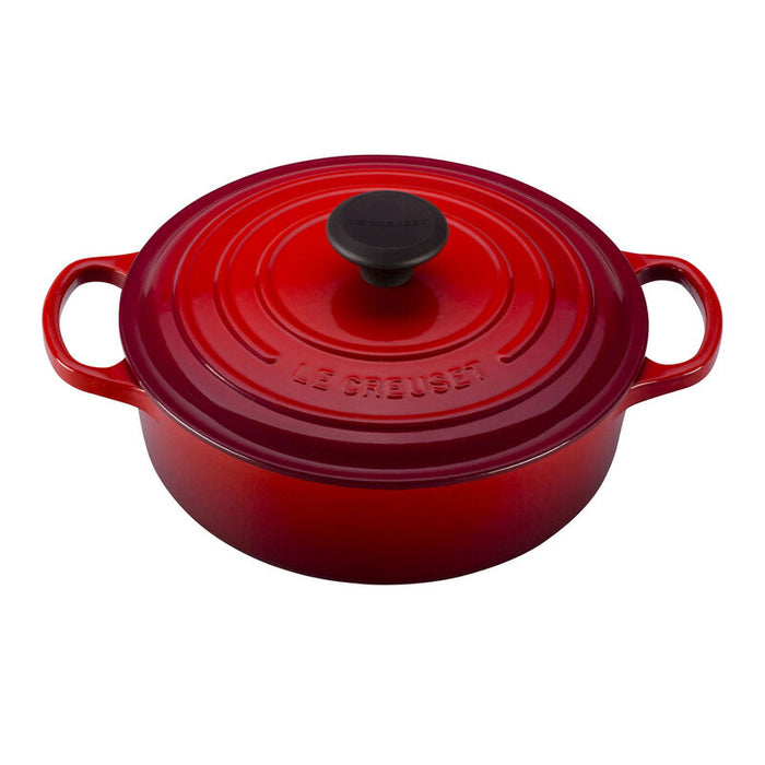 Le Creuset 6.2L Shallow Round French Oven - Cerise