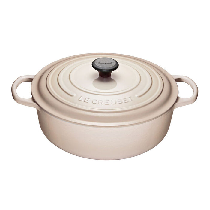 Le Creuset 6.2L Shallow Round French Oven - Meringue