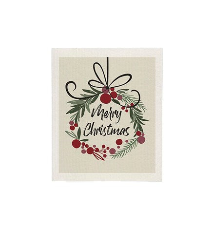Harman Sponge Cloth - Merry Christmas Wreath
