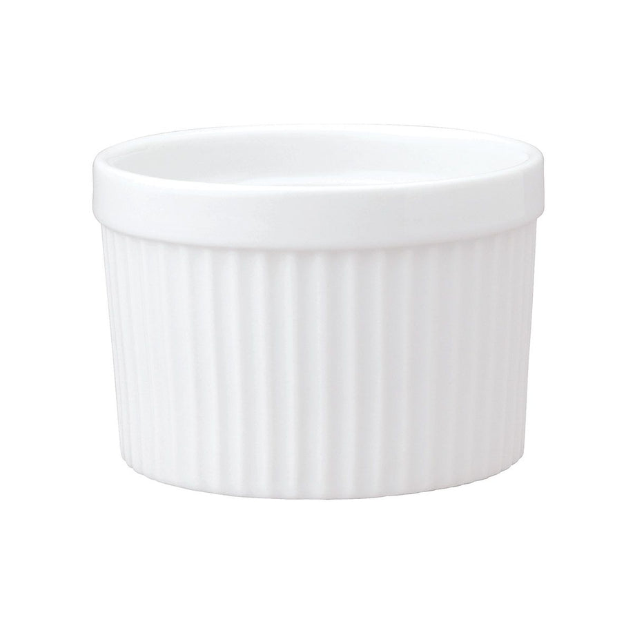 Ramequins soufflés blancs - 10 oz de profondeur