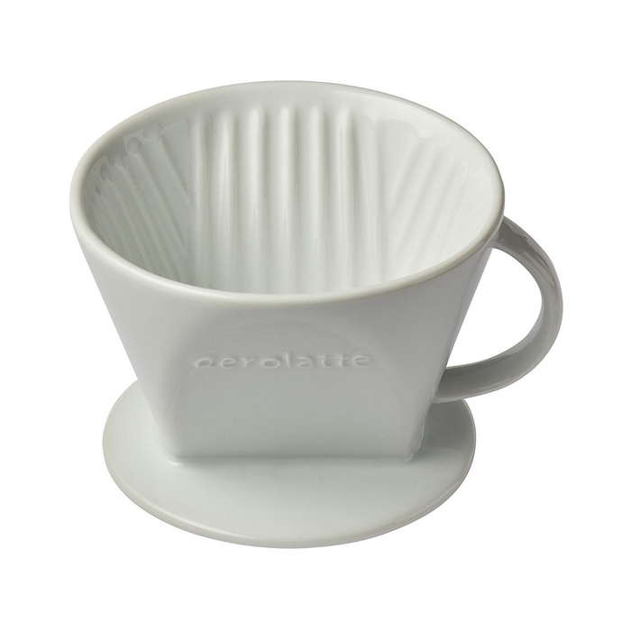 Aerolatte White Ceramic Coffee Brewer - 4 Cup