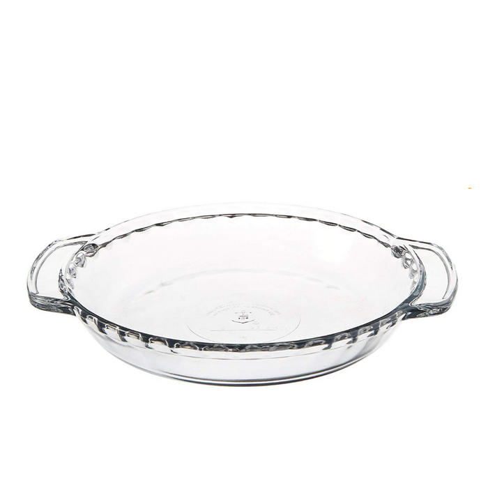 Anchor Hocking Glass Pie Dish - 9.5" régulier