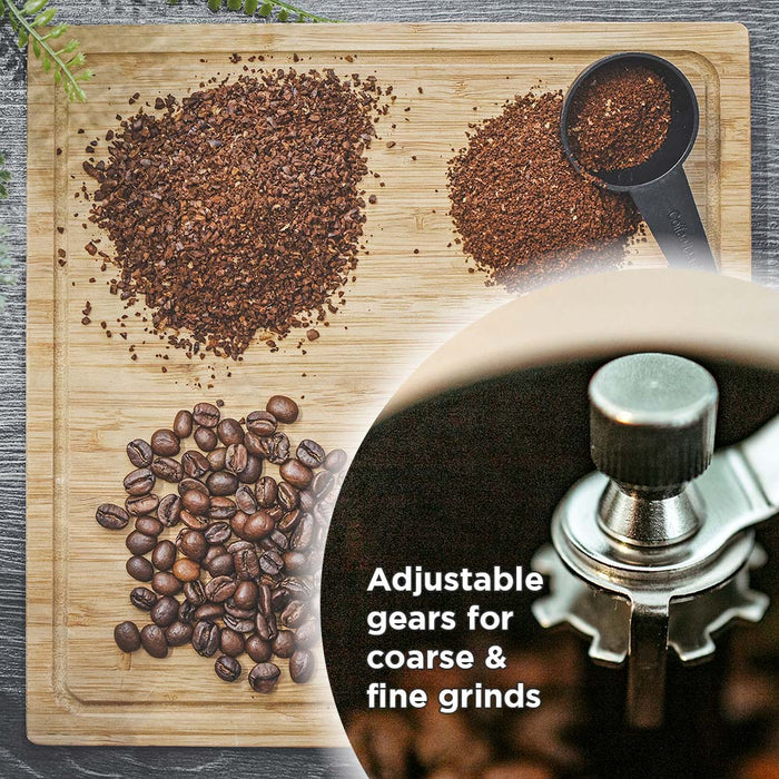 Grosche Bremen Manual Ceramic Burr Coffee Grinder - 100g capacité