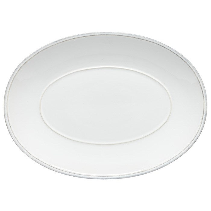 Costa Nova Friso White Oval Platter - 40cm