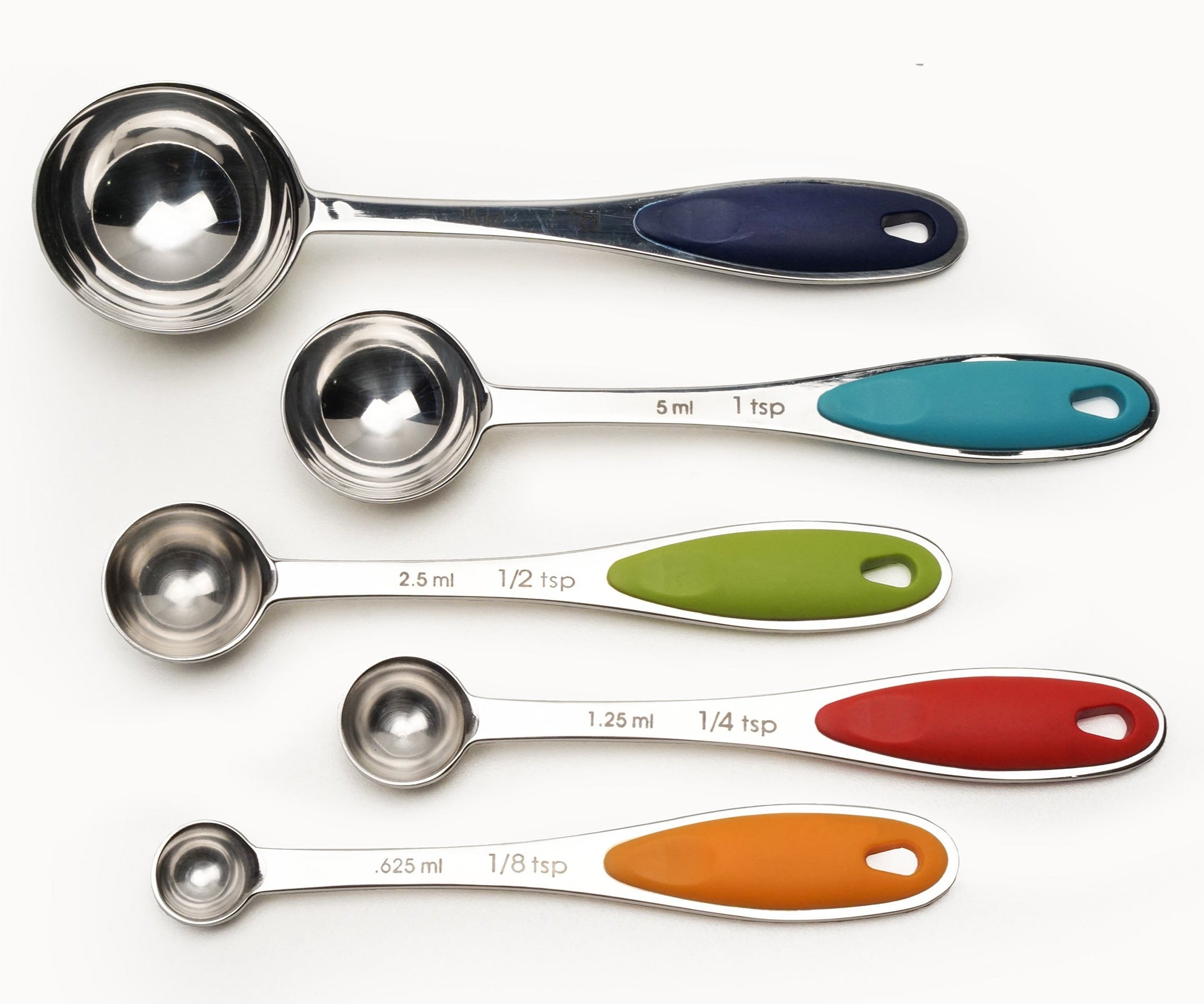 Rsvp Dill Endurance 18/8 Stainless Steel Spice Measuring Spoons, Set of 6
