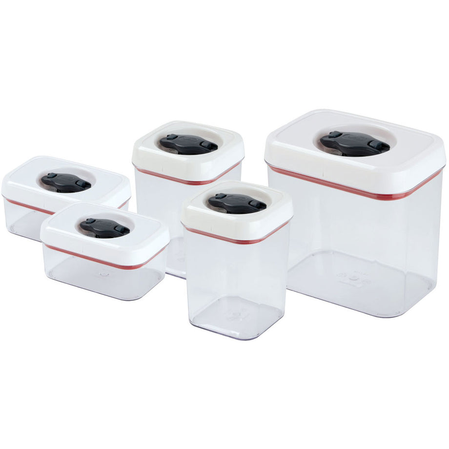 Conteneur de rangement Zyliss Twist et Seal - Set de 5 pièces