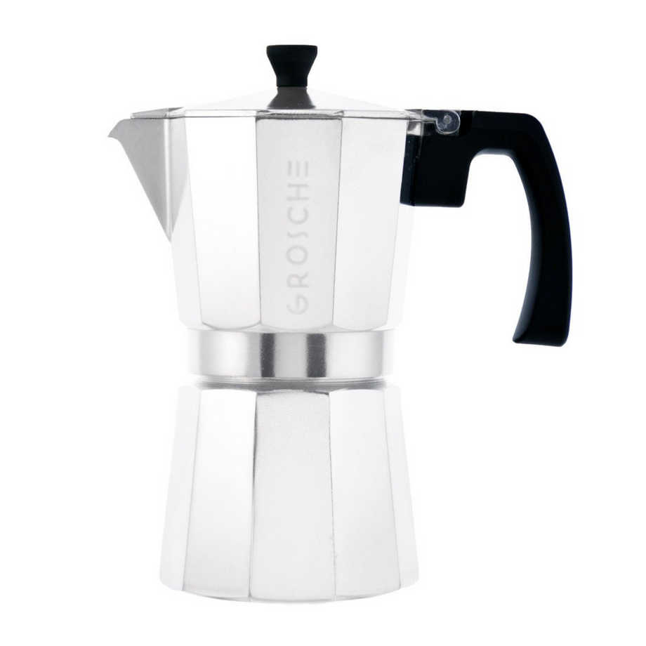 Grosche Milano Espresso Maker - Argent / 3-Cup / 5 fl. oz