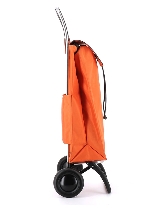 Rolser NEW I-Max MF Convert 2 Wheel Folding Shopping Trolley - Tangerine