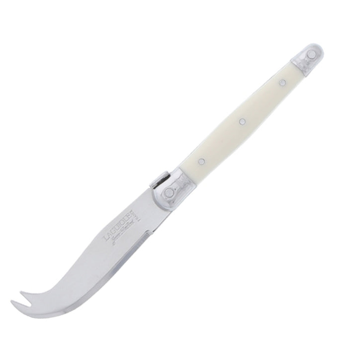 Laguiole Jean Dubost Mini Fork-Tipped Cheese Knife - Ivory