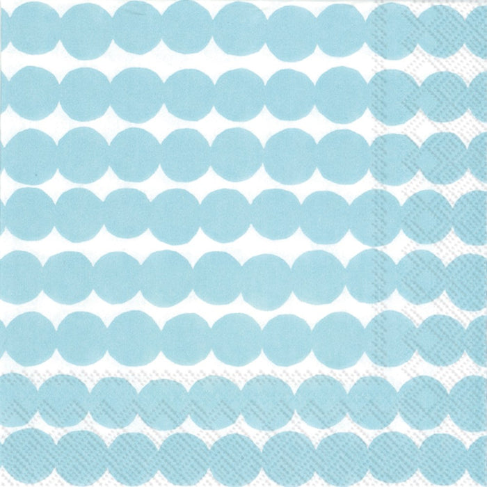 Marimekko Paper Lunch Napkins - RASYMATTO light blue