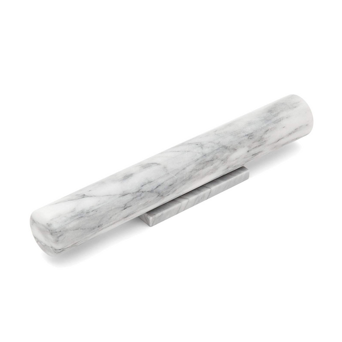 12" Straight Marble Rolling Pin w/ Marble Stand