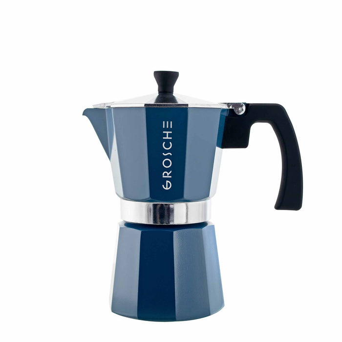 Grosche Milano Espresso Maker - Bleu de montagne / 6-Cup / 9.3 fl. oz