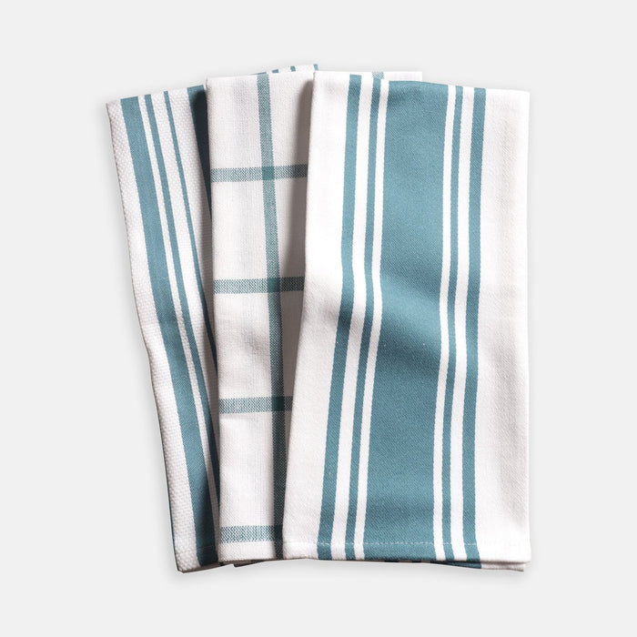 KAF Home Set of 3 Pantry Towels - Teal