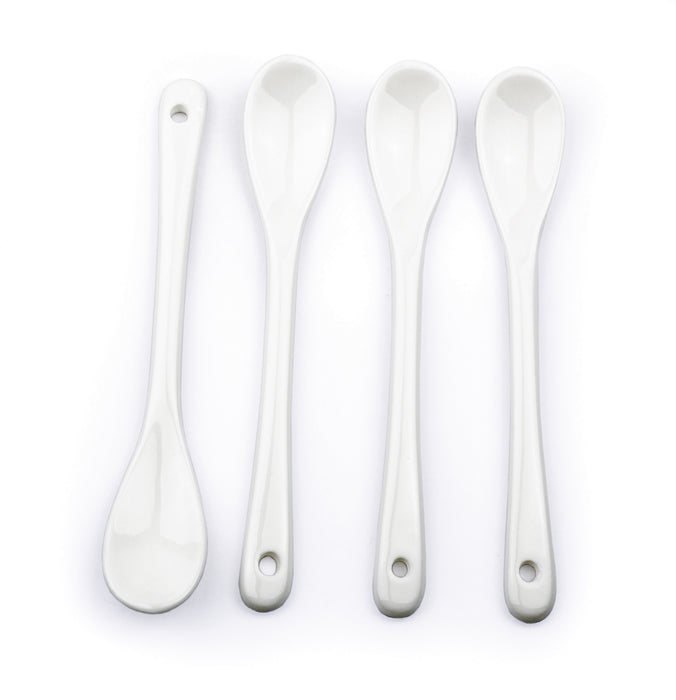 RSVP Small White Ceramic Spoon