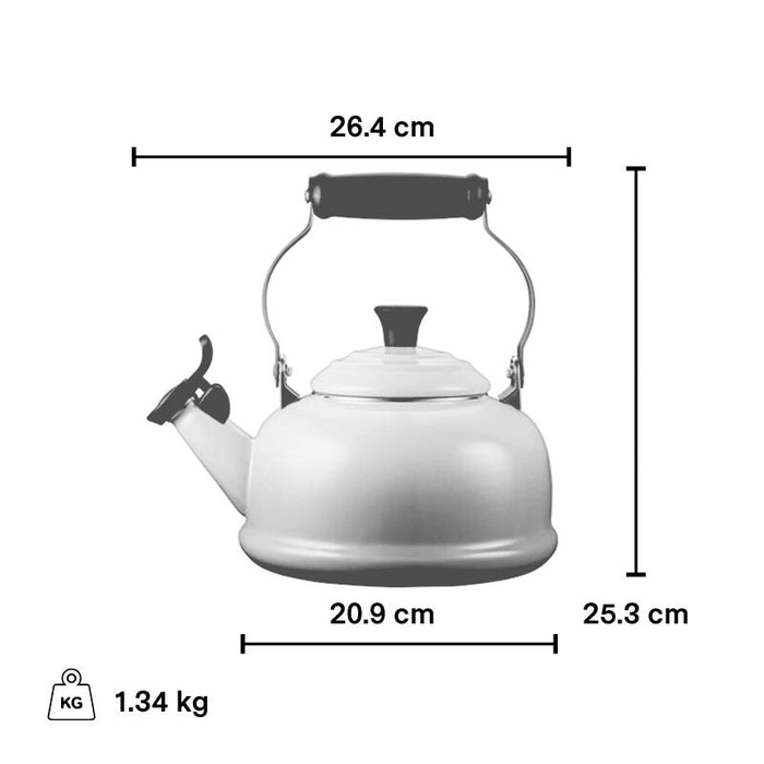 Le Creuset 1.6L Classic Whistling Kettle - Shell Pink