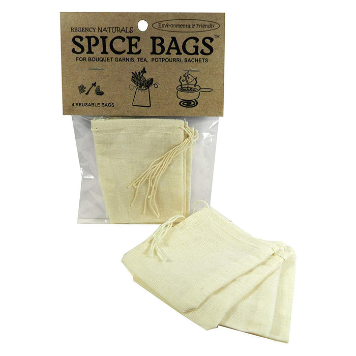 Regency Spice Bags, Set of 4