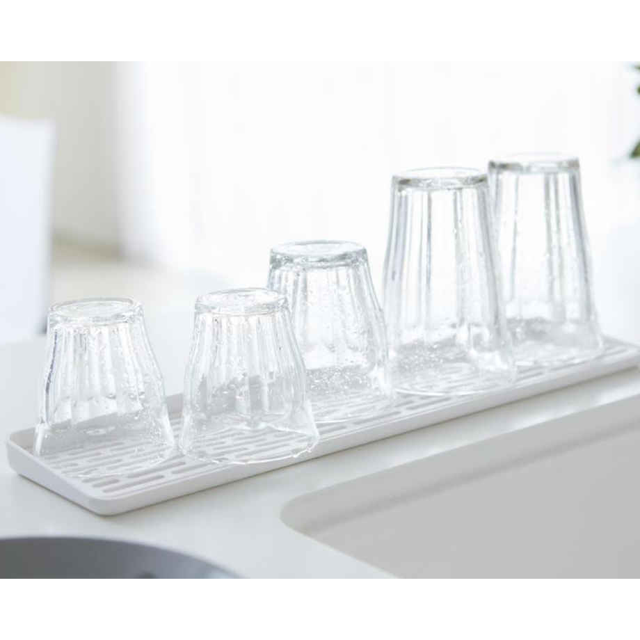 Yamazaki Home Tower Glass Drainer - Slim / White
