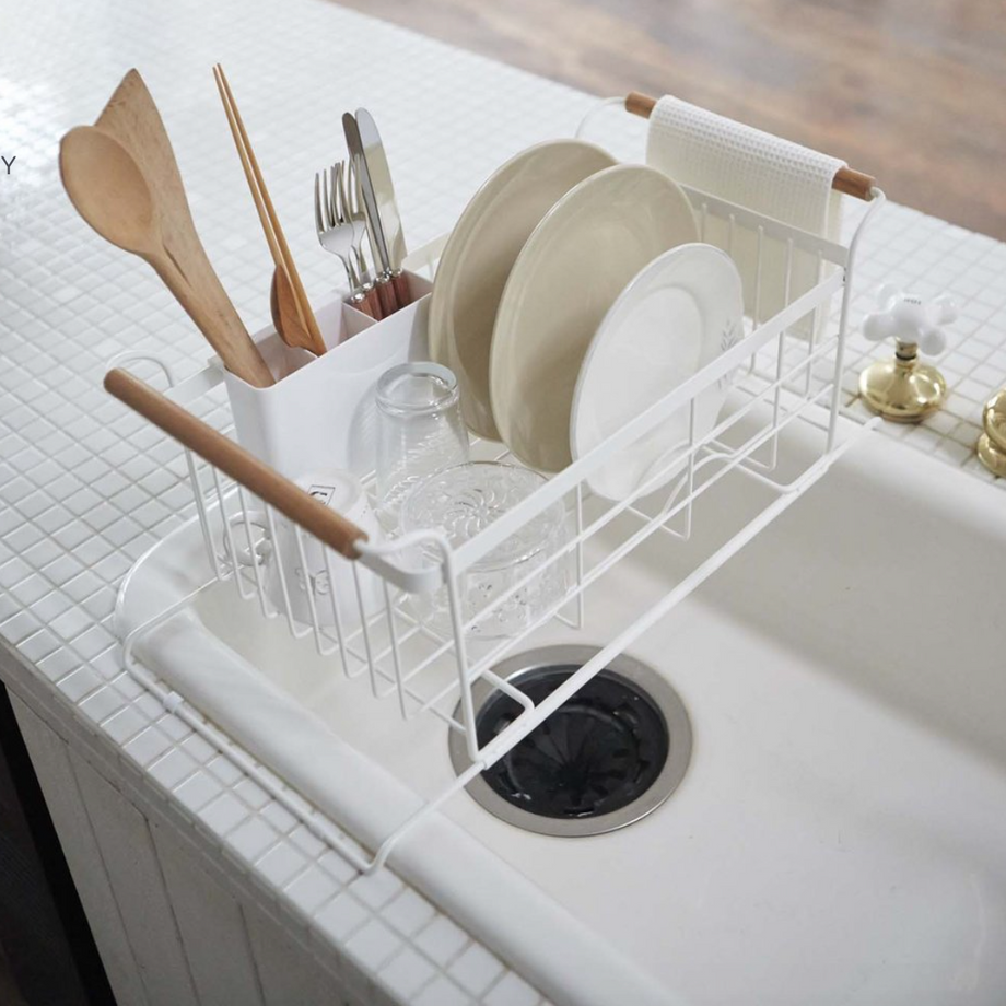 Yamazaki Tosca Over-The-Sink Dish Drainer Rack — Cookery