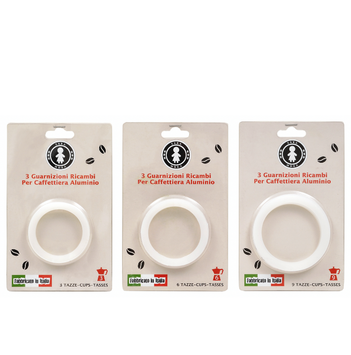 Sara Stovetop Espresso Replacement Washers - 9 Cup