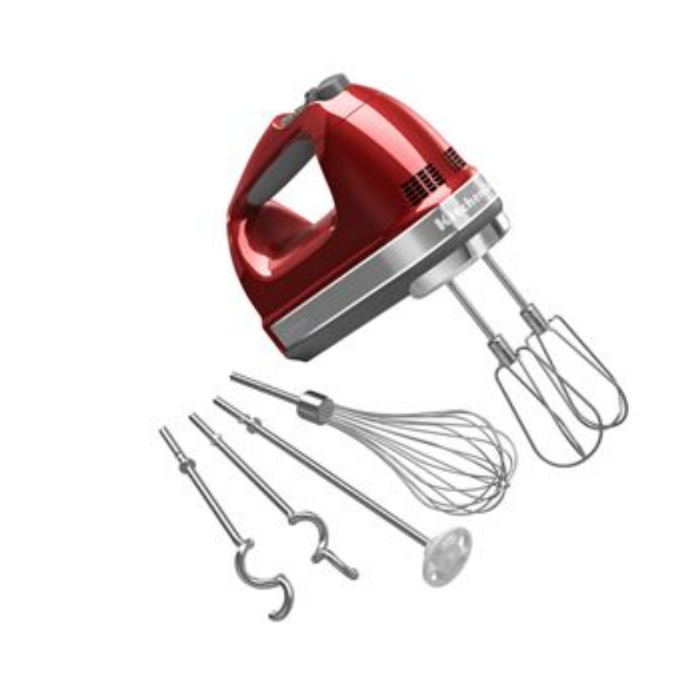 KitchenAid 9-Speed Hand Mixer - Candy Apple Red