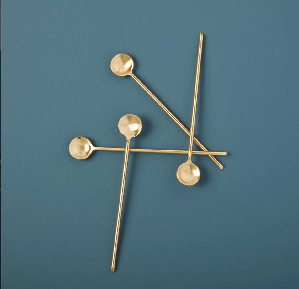 Be Home Gold Spoons - Long thin