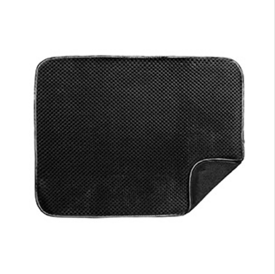 Tapis de séchage en peluche Harman Luxe - Noir