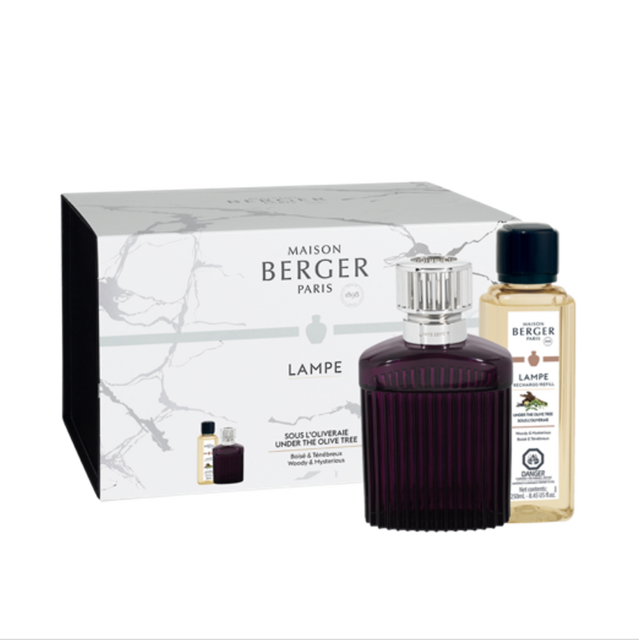 Maison Berger Alpha Lampe + 250ml Sous l'olivier - Plum