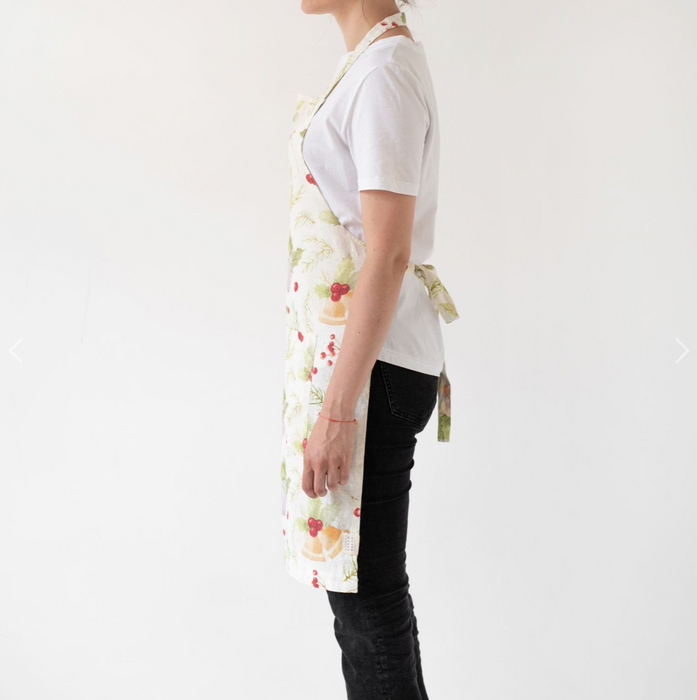 Linen Tales Linen Daily Apron - Winter Holiday