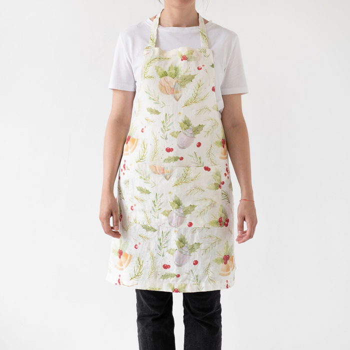 Linen Tales Linen Daily Apron - Winter Holiday