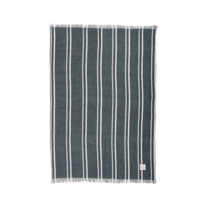 Harman Indie Stripe Single Kitchen Towel Dusty - Denim