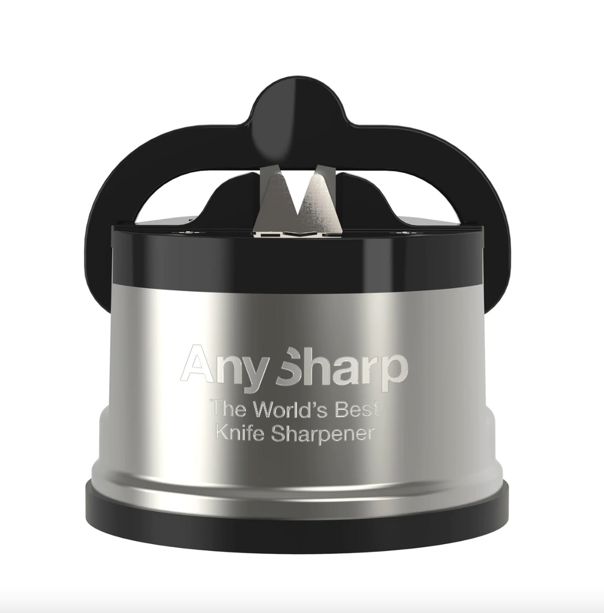 AnySharp Essentials - Knife Sharpener with PowerGrip - For Knives and  Serrated Blades