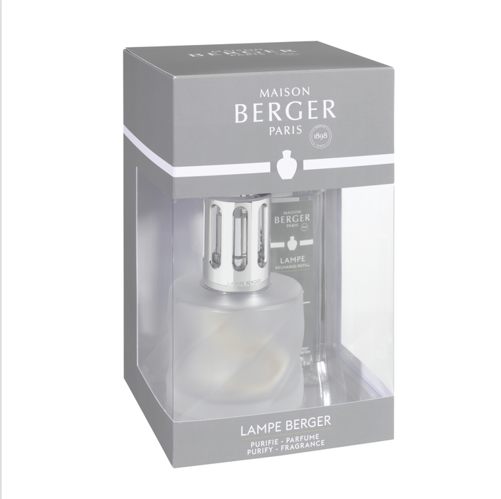 Maison Berger Frosted Spiral Lamp + 250ml Summer Night Gift Set