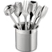 All-Clad Stainless Steel Cook & Serve 6 piece Utensil Set with Holder - Cookery