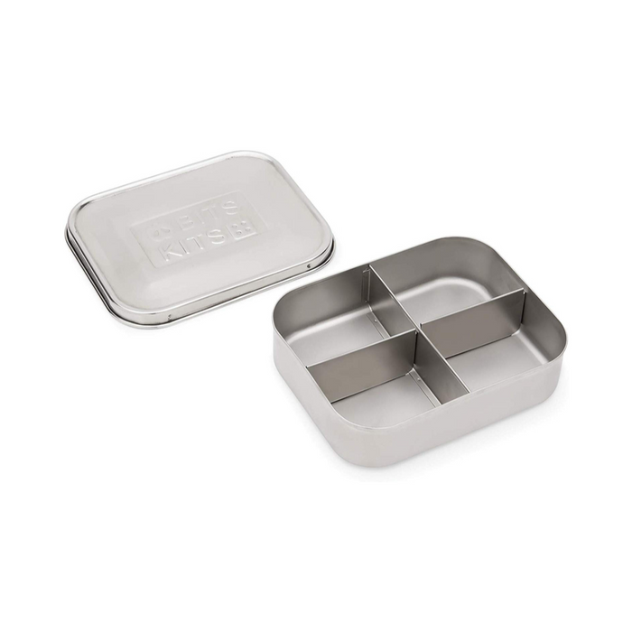 Bits Kits Stainless Steel Snack Containers - 4 sections