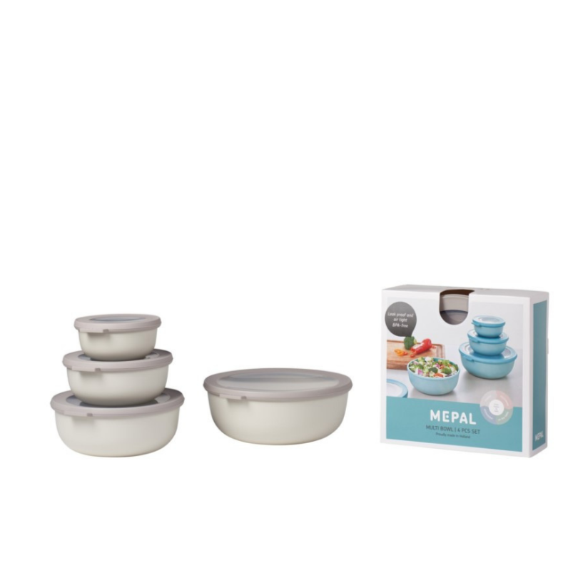 Mepal Cirqula Multi Bowl - Set de 4 bols / Blanc