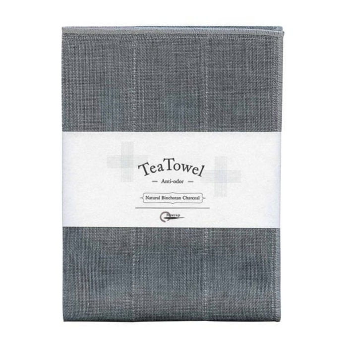 IPPINKA Nawrap Natural Tea Towel - Charcoal