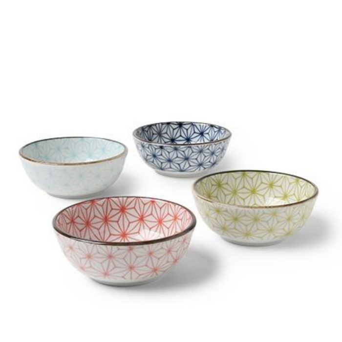 Miya Asanoha 3.5" Sauce Bowls - Set of 4