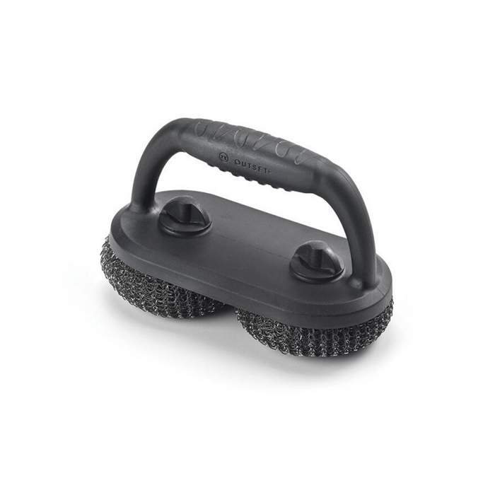 Outset Mesh Scrubber Grill Brush with Short Handle
