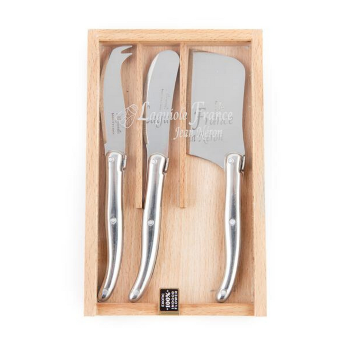 Laguiole Jean Dubost Mini Cheese Utensils, Set of 3 / Stainless Steel
