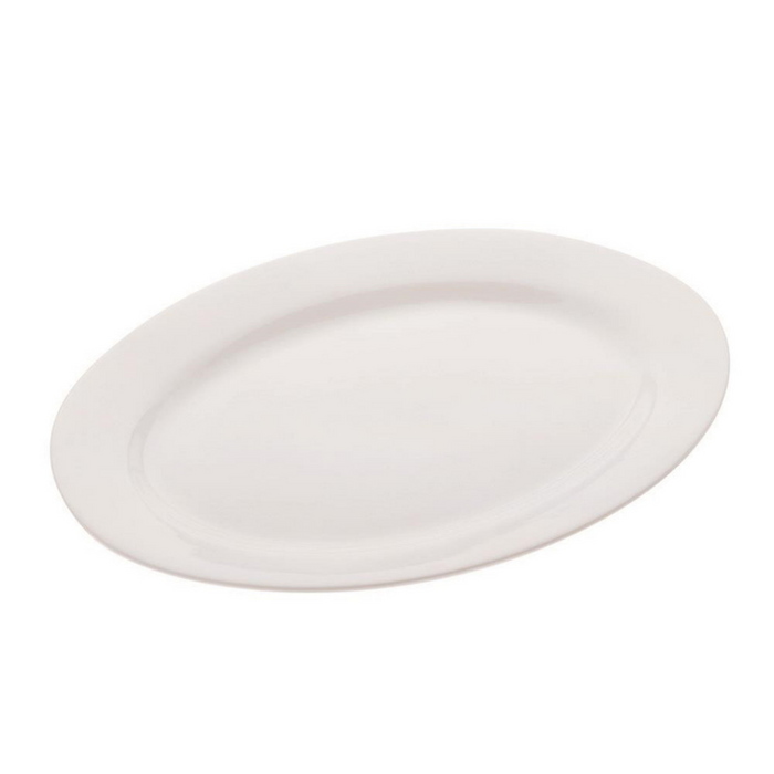 White Basics Oval Platter