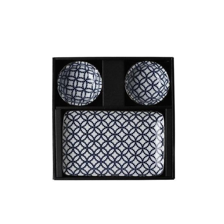 Set à Sushi Bleu Miya Shippou Pour 2