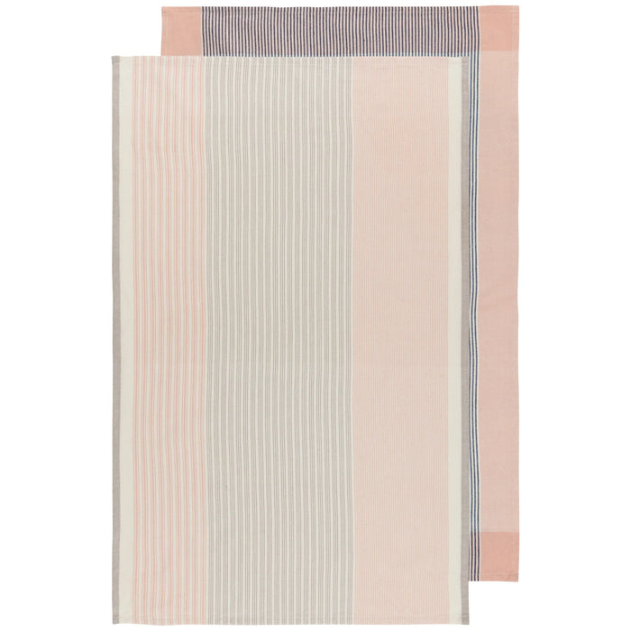 Danica Heirloom Coton Dishtowel - Set de 2 / Nectar Array Stripe