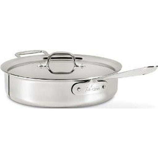 All-Clad 4Qt Stainless Steel Saute Pan w/Lid - Cookery
