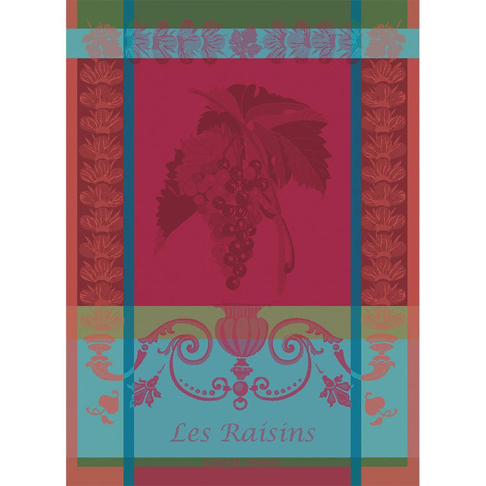Garnier-Thiebaut Tea Towels - Les Raisins Lie de Vin