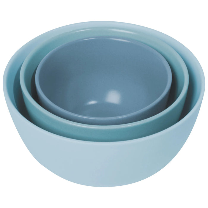Designs Stoneware Prep Bowls - Set de 3 / Robin's Egg