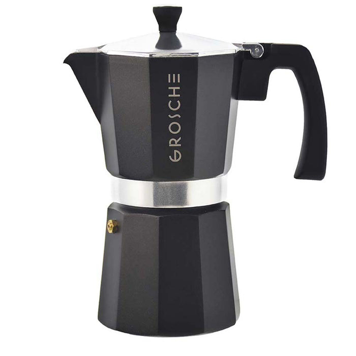Grosche Milano Espresso Maker - Charcoal / 1-Cup / 1.5 fl. oz