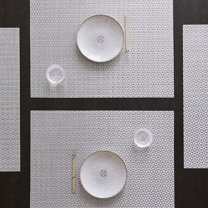 Chilewich Table Mats - Origami / Rectangle / Ice