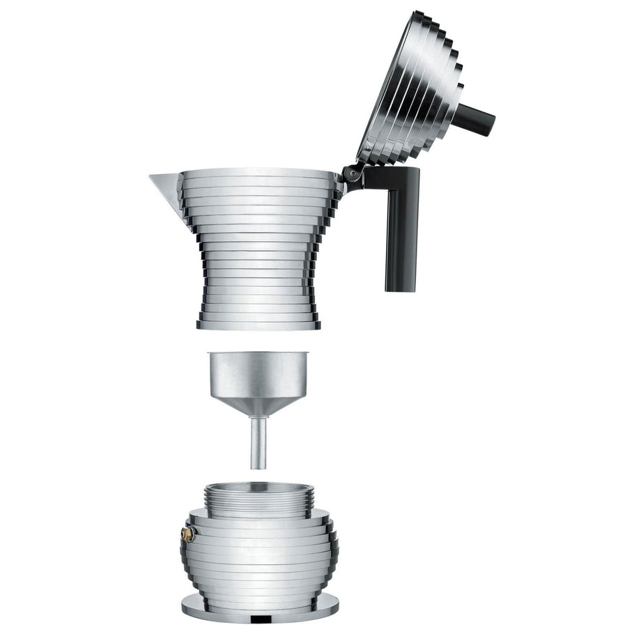 Alessi Pulcina Espresso Coffee Maker - Black / 3 cups