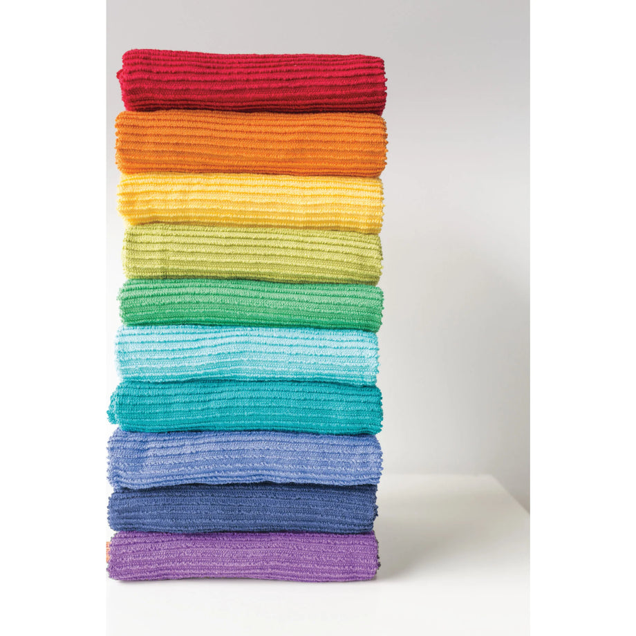 Danica Ripple Terry Cotton Dishtowel - Black