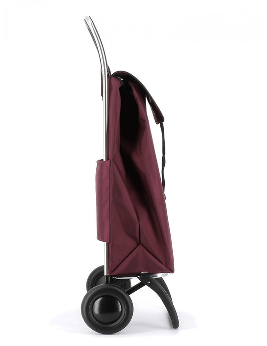 Rolser NEW I-Max MF Convert 2 Wheel Folding Shopping Trolley - Burgundy